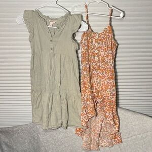 2 OUTFITS: Art Class Romper, Cat & Jack Dress